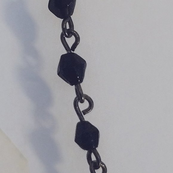 Vintage Rare Beaded Chain Spaghetti Straps Sexy Dress - Picture 9 of 12